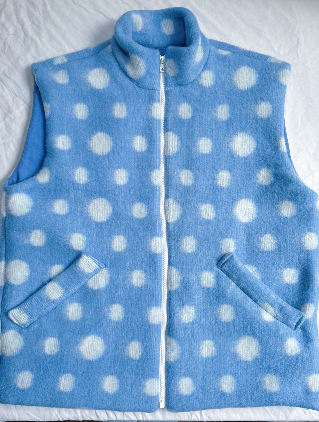 Veste Maxine - Bleu à pois