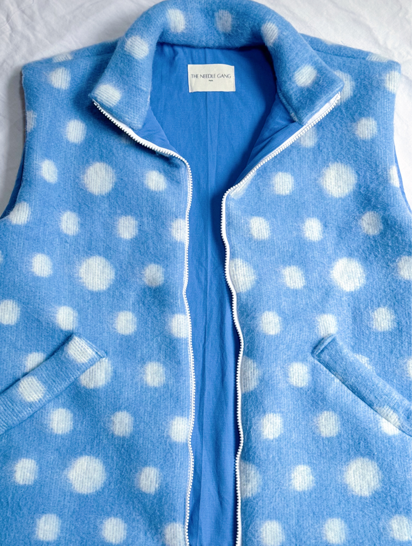 Veste Maxine - Bleu à pois