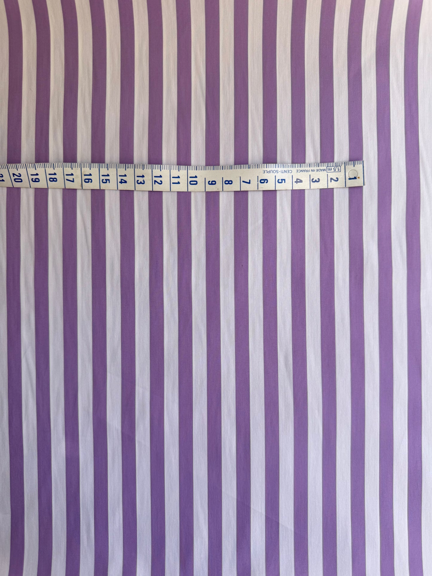 Coton - Rayures mauves - Coupon de 3m