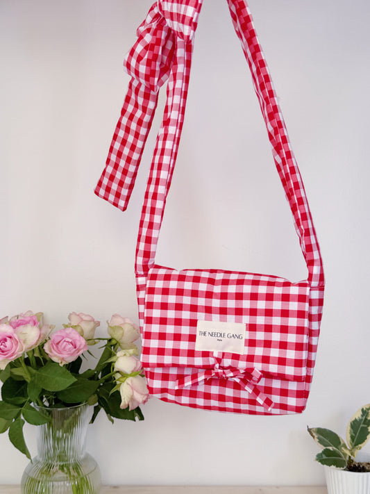 Sac MARCEL - Vichy Rouge