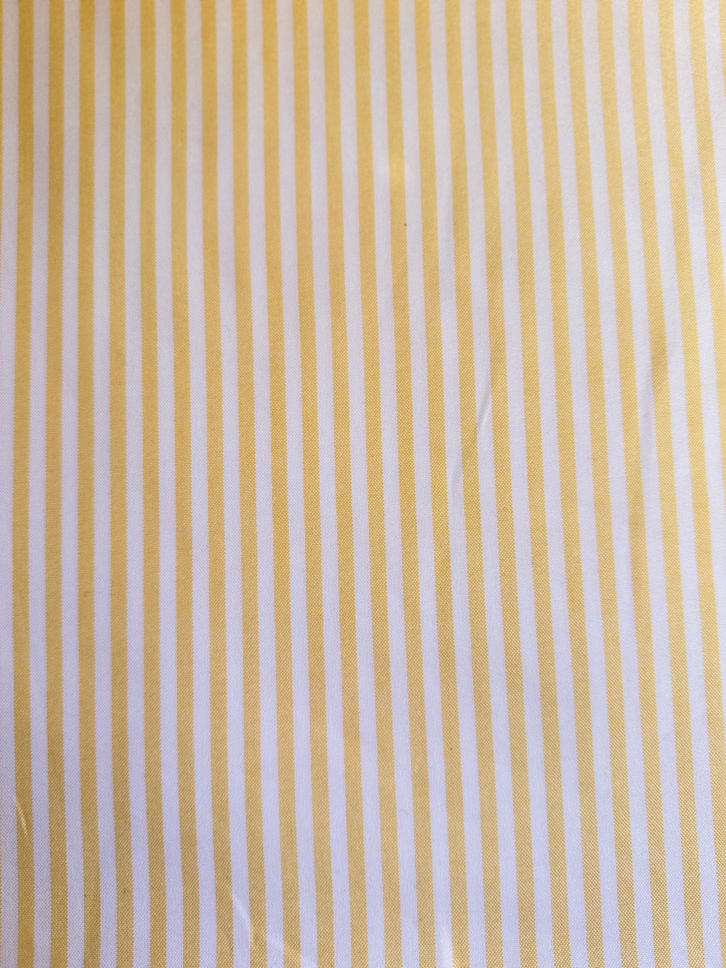 Toile de coton - Rayures jaunes - Coupon de 3m