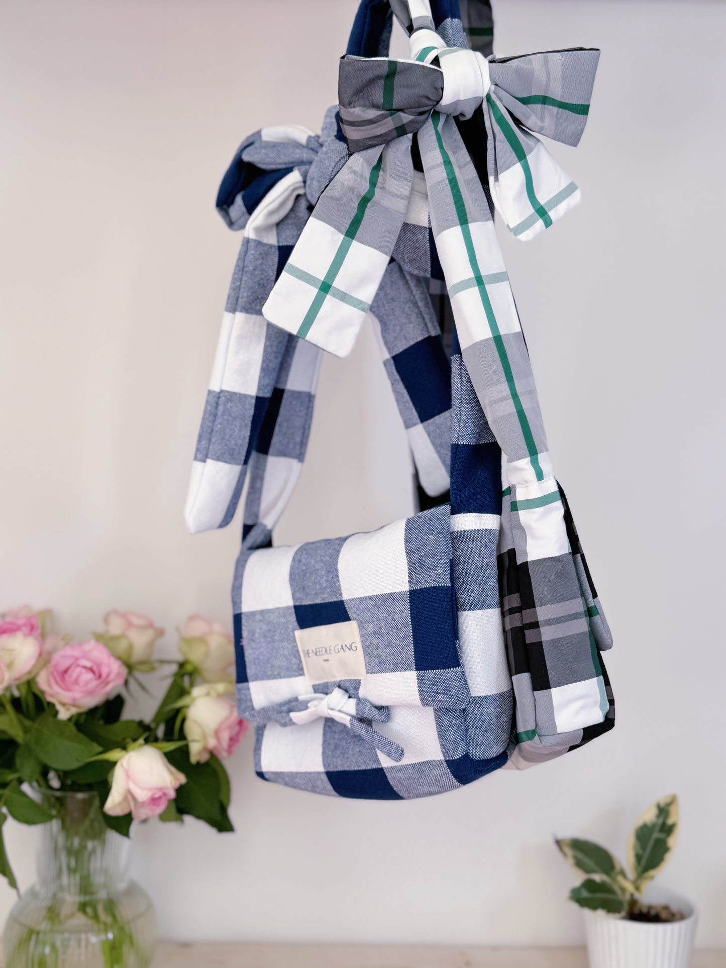 Sac MARCEL - Satin à Carreaux