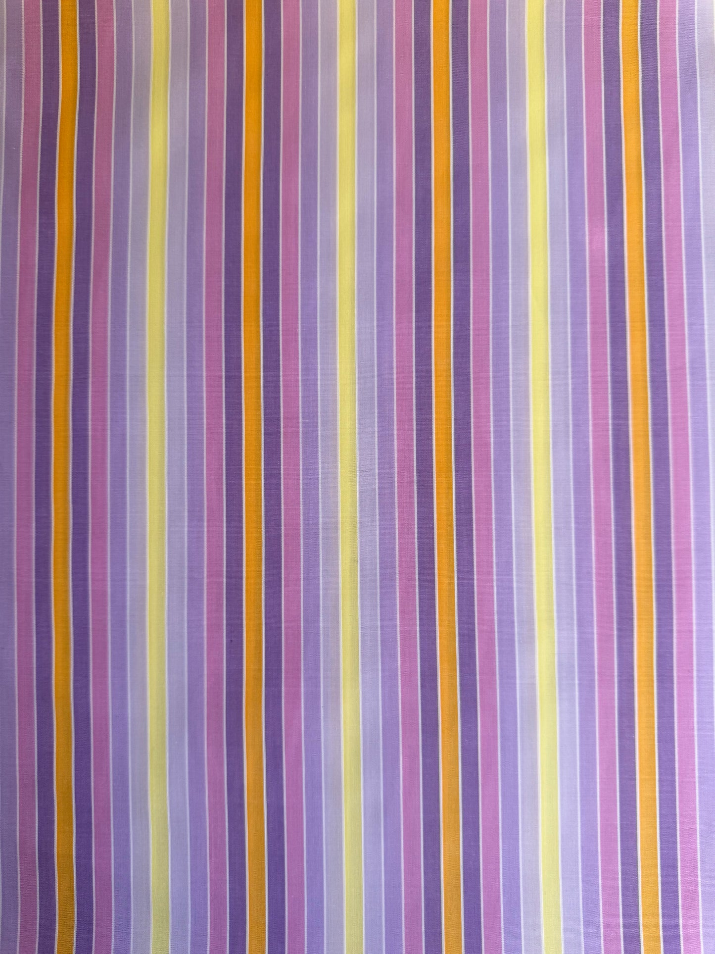 Coton - Rayures violettes et jaunes - Coupon de 3m