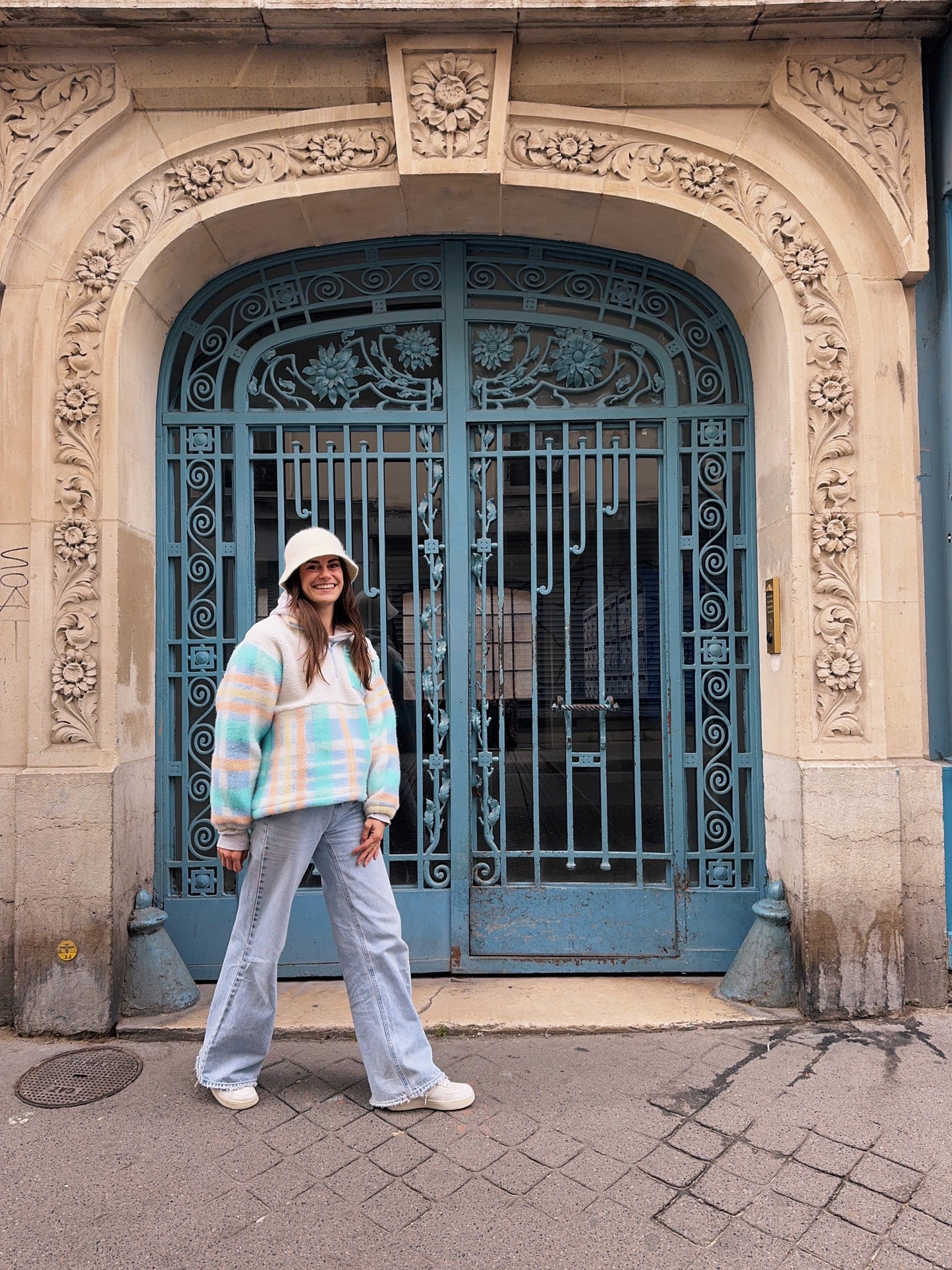 Polaire Maxine - Carreaux pastel