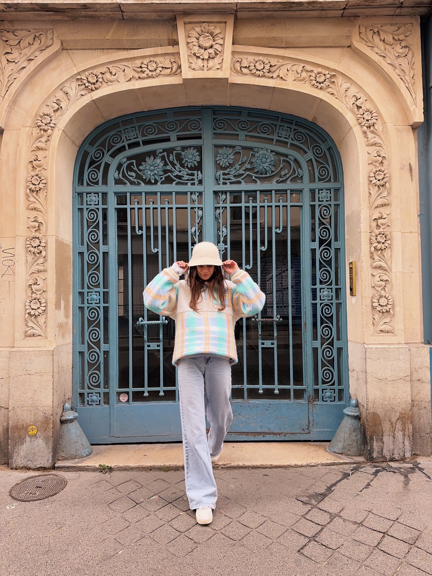 Polaire Maxine - Carreaux pastel