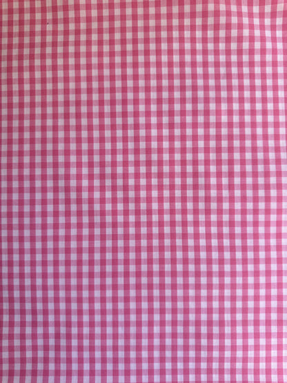 Coton - Vichy rose - Coupon de 3m