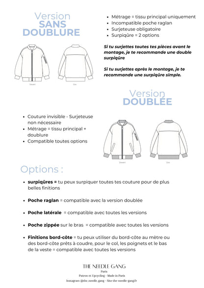 Patron du bomber Chloé