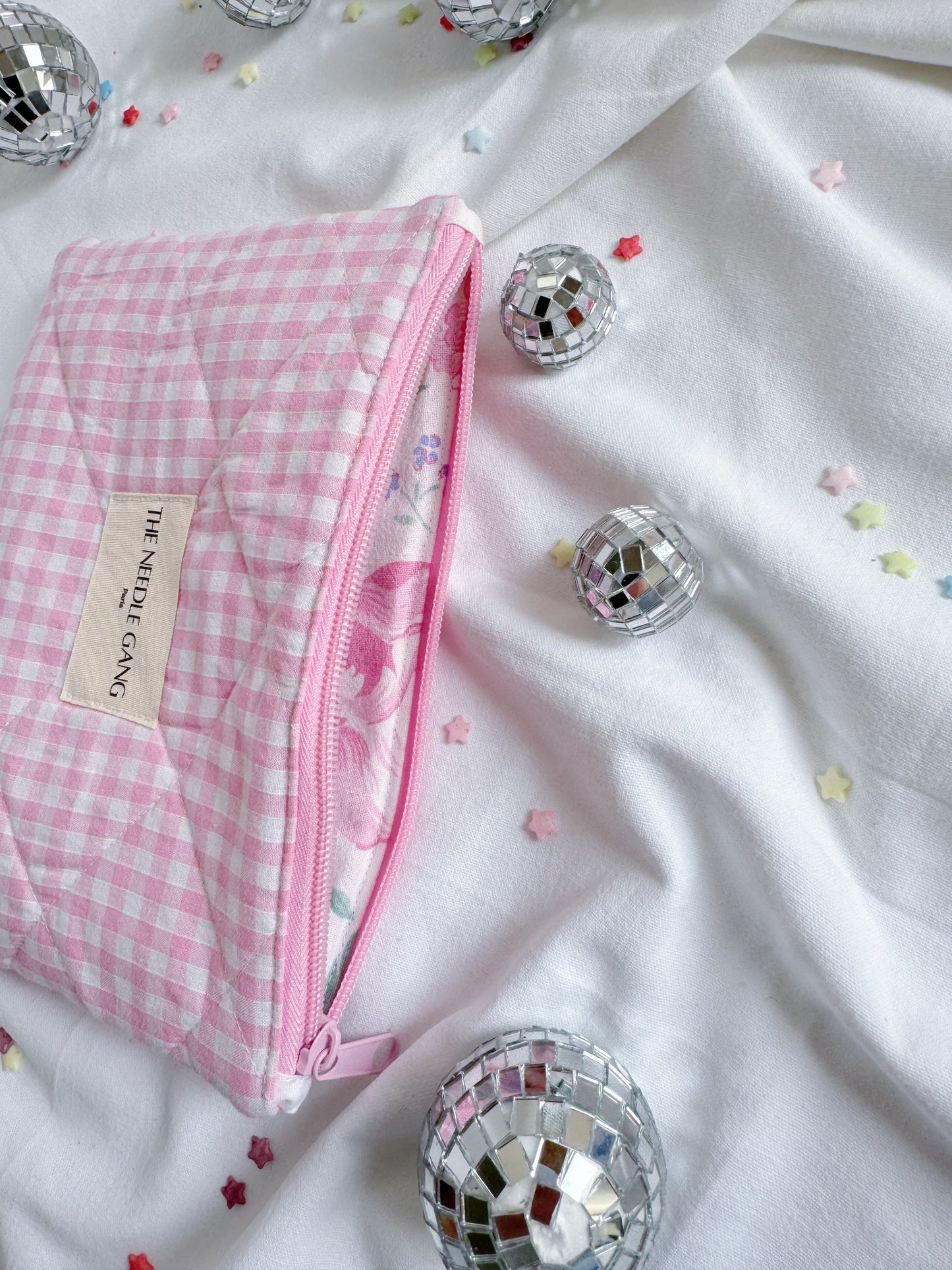 Trousse - Vichy rose