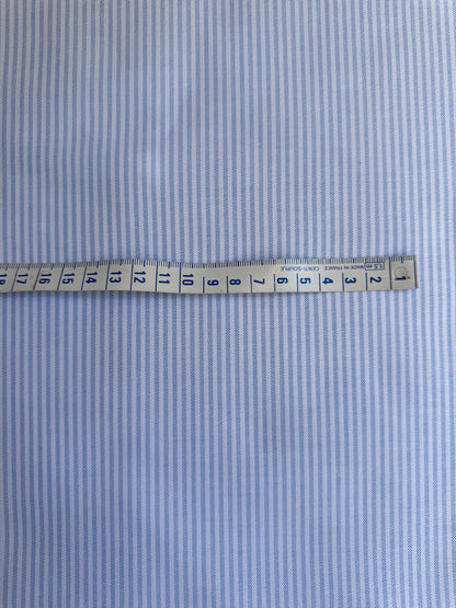 Toile de coton - Rayures bleues  - Coupon de 3m