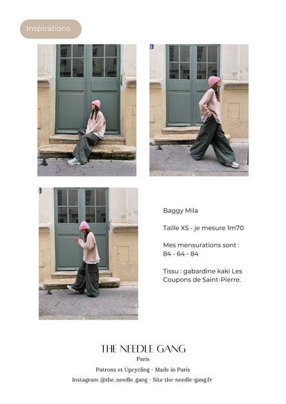 Patron du baggy Mila