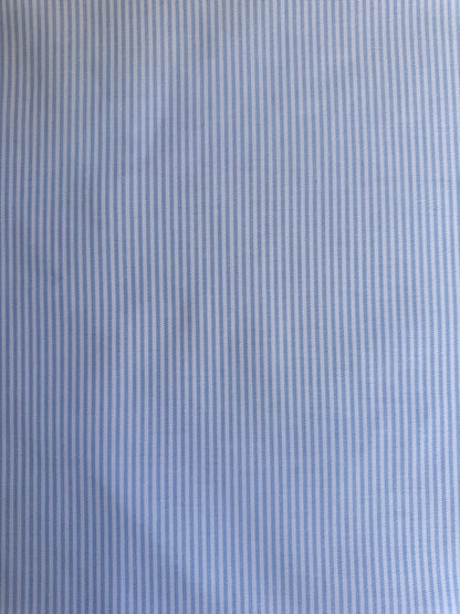Toile de coton - Rayures bleues  - Coupon de 3m