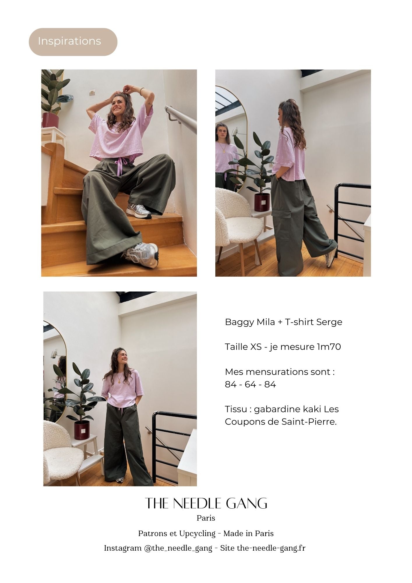 Patron du baggy Mila