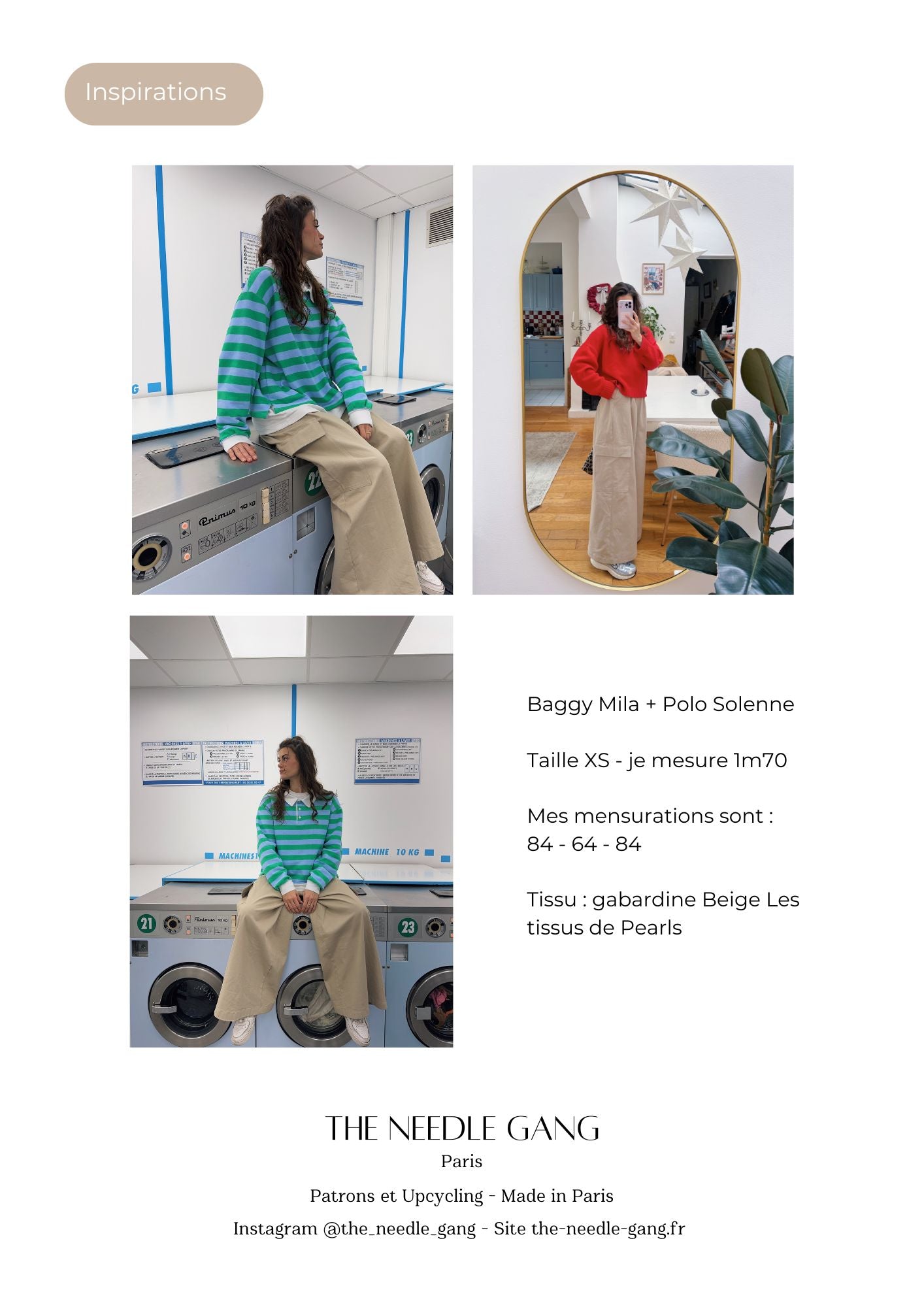 Patron du baggy Mila