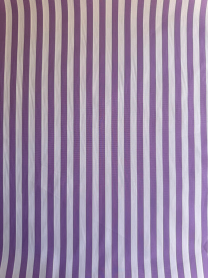 Coton - Rayures mauves - Coupon de 3m