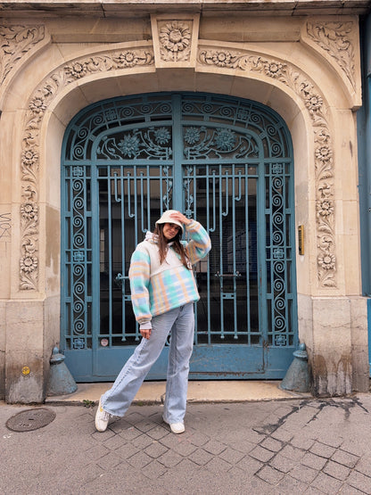 Polaire Maxine - Carreaux pastel